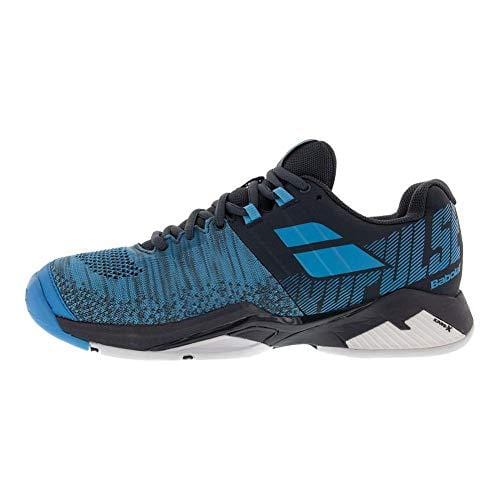 Babolat Men's Propulse Blast All Court Tennis Shoes, Grey/Blue (10.5 US)