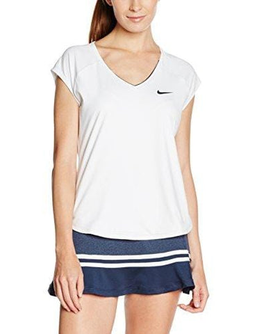 Nike Womens Pro Pure Top, L, White