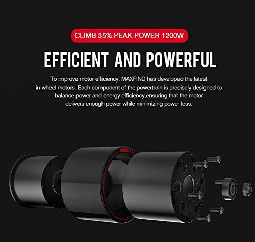 Maxfind Max-4 Super Range Electric Skateboard, 25 MPH Top Speed, 1500W Motor, 13-40 Miles Range, 16.5 Lbs, 8 Layers Maple Longboard with Wireless Remote Control (Super Range)