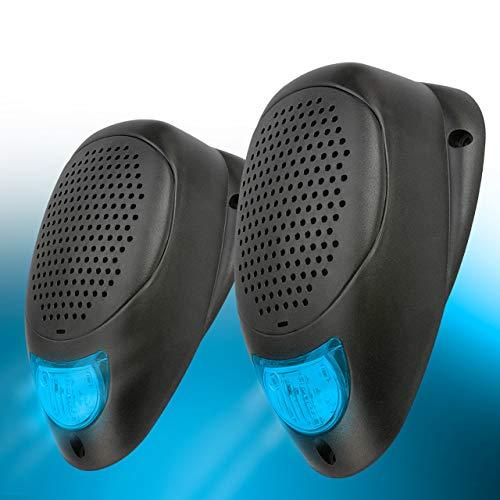 MAGNADYNE Linear Series LS2 Water Resistant 3 INCH Surface Mount Satellite Speaker with LED Lighting (Blue)