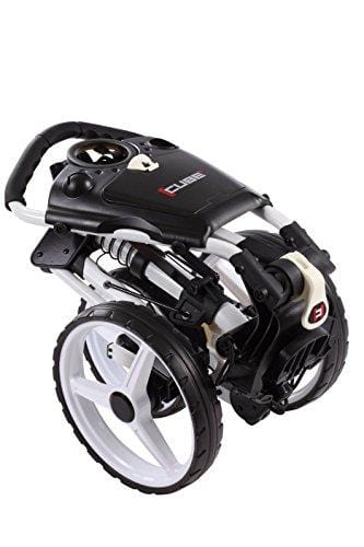 Cube CART 3 Wheel Push Pull Golf CART - Two Step Open/Close - Smallest Folding Lightweight Golf CART in The World - Choose Color! (White/White)
