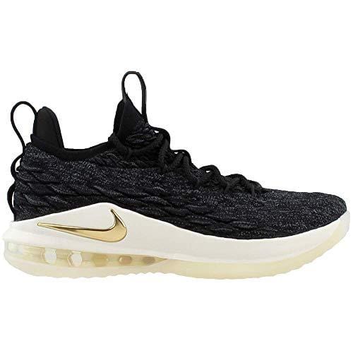 Nike Men's Lebron 15 Low Basketball Shoes (11.5, Black/Gold)