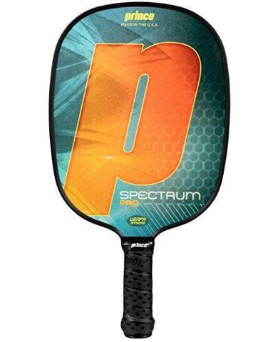 Prince Spectrum Pro Pickleball Paddle | Orange | 4 3/8" Large Grip | Standard Weight