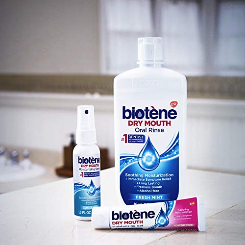 Biotene Dry Mouth Management Oral Rinse Dry Mouth Spray and Moisturizing Gel Kit, 1 Count