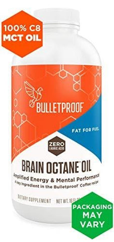 Bulletproof Brain Octane MCT Oil, Perfect for Keto and Paleo Diet, 100% Non-GMO Premium C8 Oil, Ketogenic Friendly, Responsibly Sourced from Coconuts Only, Made in The USA (16 oz)