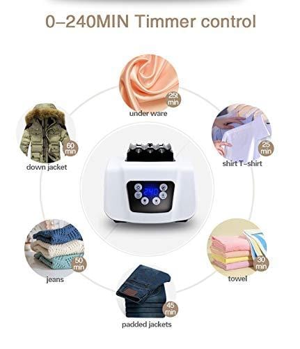 Manatee Clothes Dryer Portable Drying Rack for Laundry 1200W - 33 LB Capacity Energy Saving (Anion) Folding Dryer Quick Dry & Efficient Mode Digital Automatic Timer with Remote Control