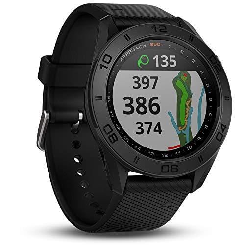 Garmin Approach S60 Golf Watch Black w/Black Band + Screen Protector (2Pack) + 7-in-1 Multi-Function Golf Tool + Neoprene Zippered Headcover for Golf Club Iron Head Covers Set + Extended Warranty
