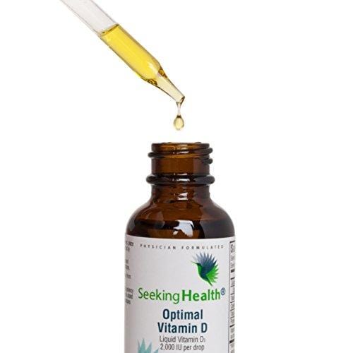 Optimal Vitamin D3 Liquid | 2,000 IU Per Drop | 900 Servings | High Potency | Physician Formulated | Seeking Health by Seeking Health