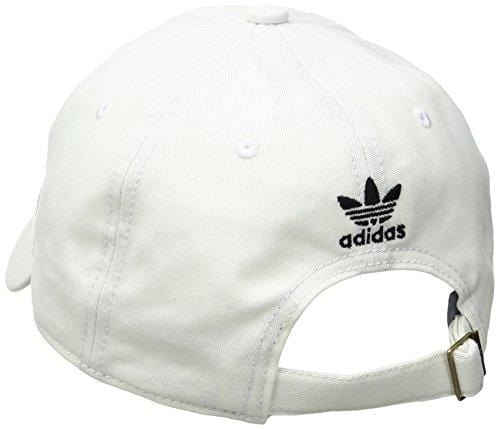 adidas Men's Originals Relaxed Strapback Cap, White/Black, One Size [product _type] adidas Originals - Ultra Pickleball - The Pickleball Paddle MegaStore