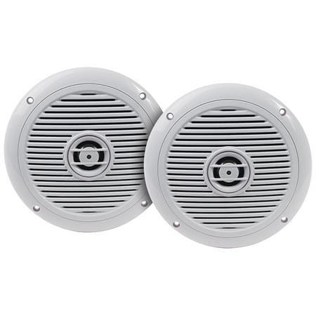6" Two Way Marine Speaker Pair - White