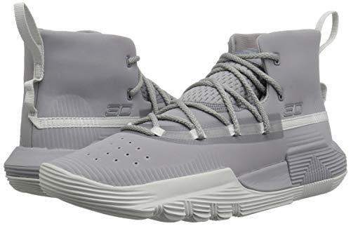 Under Armour Boys' Grade School SC 3Zer0 II Basketball Shoe, 101/Steel, 6.5