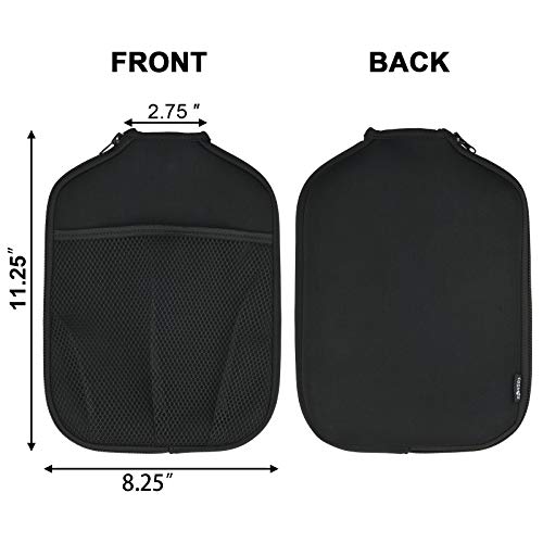 Cosmos Pack of 2 Neoprene Pickleball Paddle Cover Pickleball Racket Sleeve (Black Color)