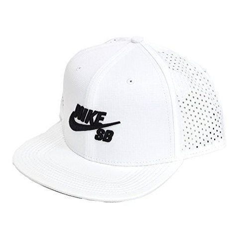 Nike Mens SB Performance Trucker Snapback Hat White/Black
