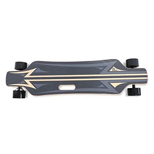AC Electric Skateboard 350W Motor Longboard with Wireless Remote Control 6 Layers Maple 2 Layers Bamboo Bendable Deck and Smooth PU Caster Samsung Battery Cell