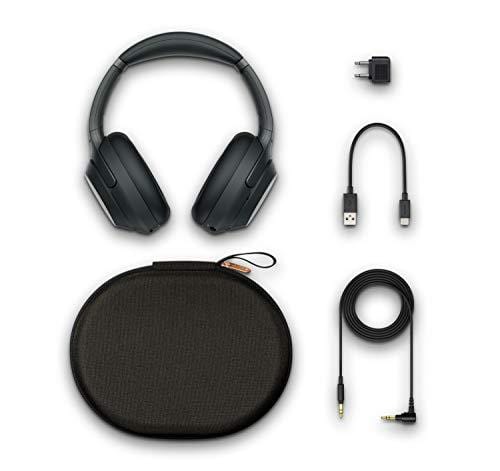 Sony Noise Cancelling Headphones WH1000XM3: Wireless Bluetooth Over the Ear Headphones with Mic and Alexa voice control - Industry Leading Active Noise Cancellation - Black
