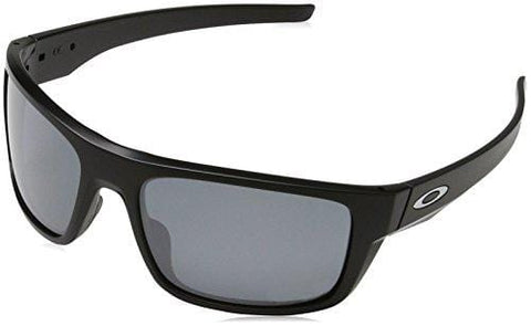 Oakley Men's Drop Point Polarized Iridium Rectangular Sunglasses Matte black 60 mm
