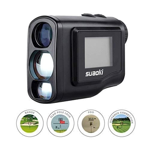 SUAOKI Digital Laser Rangefinder Scope (Range : 4.4 Yard- 656 yard/600M) with Golf Distance Correction, Fog Mode and LCD Screen Display