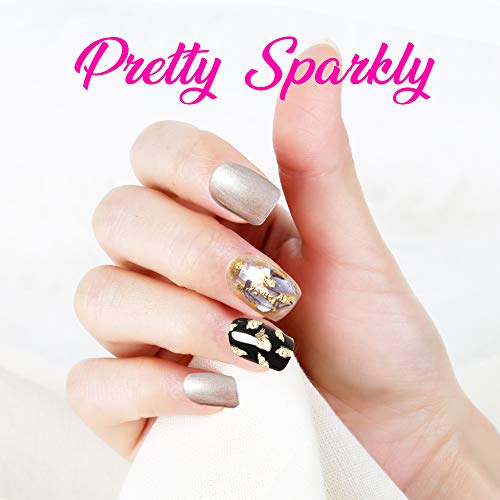 5 box 11440pcs Nails Rhinestones and 36 Pots Foils Flakes, Teenitor professional Nail Decoration with Gems for Nails Stud Foil for Nails Art
