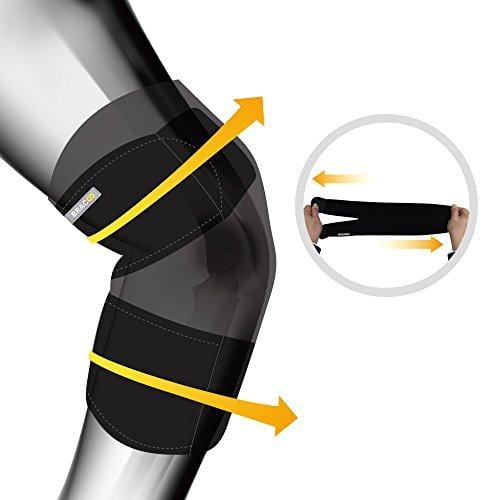 Bracoo Elbow Support, Reversible Neoprene Support Brace for Joint, Arthritis Pain Relief, Tendonitis, Sports Injury Recovery, ES10, Black, 1 count [product _type] Bracoo - Ultra Pickleball - The Pickleball Paddle MegaStore