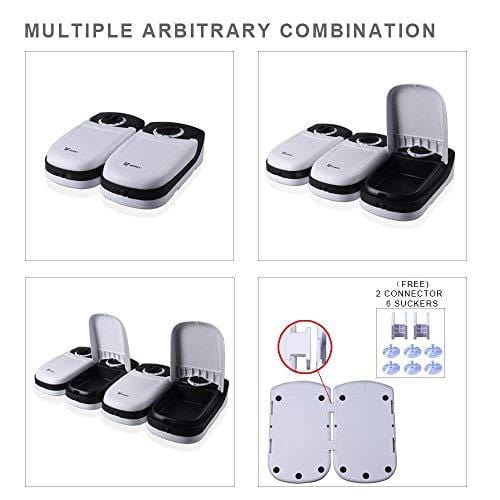 WOpet Automatic Cat Feeder, Pet Feeder for Dogs and Cats with Ice Pack Included - 2 Meals