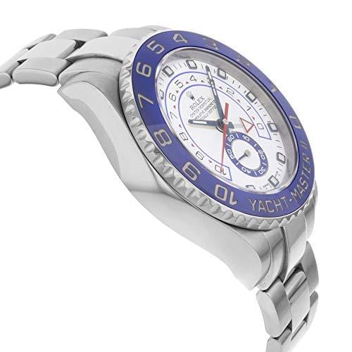Rolex Yacht Master II White Dial Blue Bezel Stainless Steel Automatic Mens Watch 116680WAO