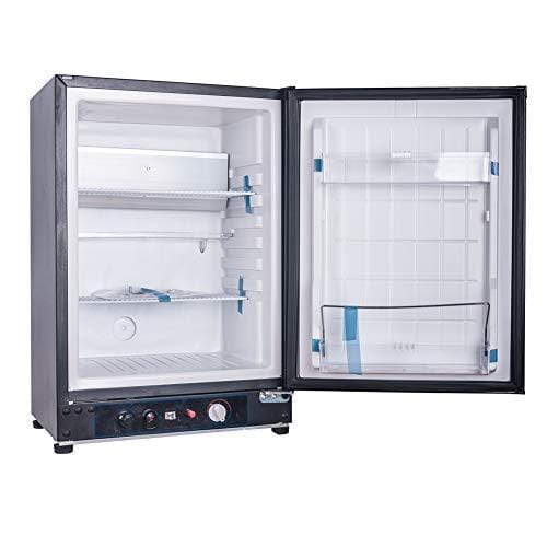 SMETA 12V 110V Gas Propane Refrigerator RV Truck Portable fridge Cooler (2.1 Cu.ft)