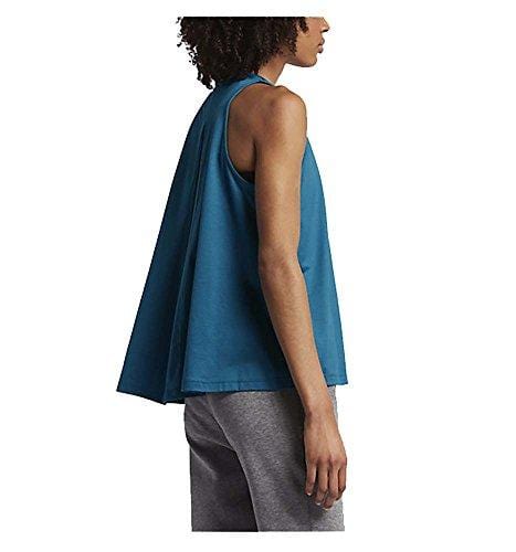 NIKE Women's Bonded Top Athletic Tank Top Industrial Blue 833454-457 (Large)