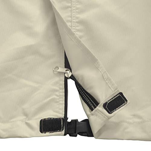 Explore Land 100% Waterproof Golf Cart Cover Universal Fits for 4 Passenger Yamaha Club Cart EZGO Golf Cart (Light Tan)