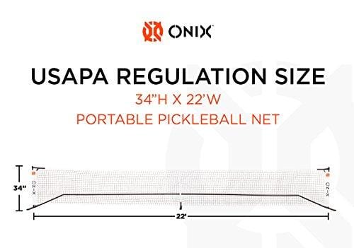 Onix Pickleball Regulation-Size Portable Net and Practice Net Set Includes Carrying Case with Wheels [product _type] Onix - Ultra Pickleball - The Pickleball Paddle MegaStore