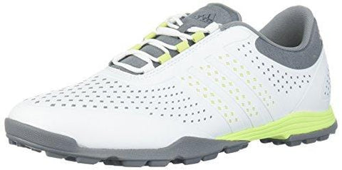 adidas Women's Adipure Sport Golf Shoe, White/Semi Frozen Yellow/Grey, 8.5 Medium US [product _type] adidas - Ultra Pickleball - The Pickleball Paddle MegaStore