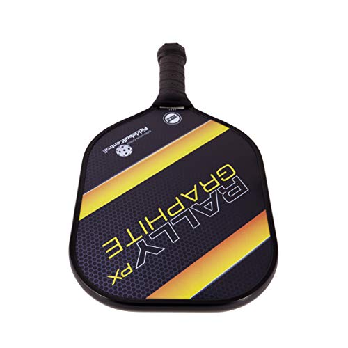 Rally Graphite Pickleball Paddle PX | Polymer Composite Honeycomb Core, Graphite Carbon Face | Lightweight | USAPA Approved | Yellow