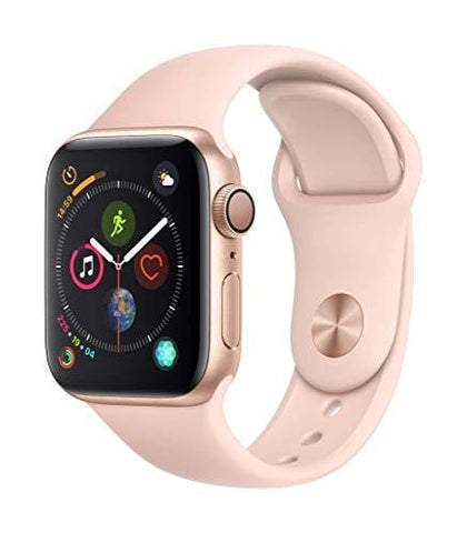 Apple Watch Series 4 (GPS, 40mm) - Gold Aluminium Case with Pink Sand Sport Band (Renewed)