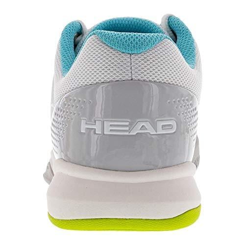 HEAD Women`s Brazer Tennis Shoes White and Silver (7.5 - TennisExpress)
