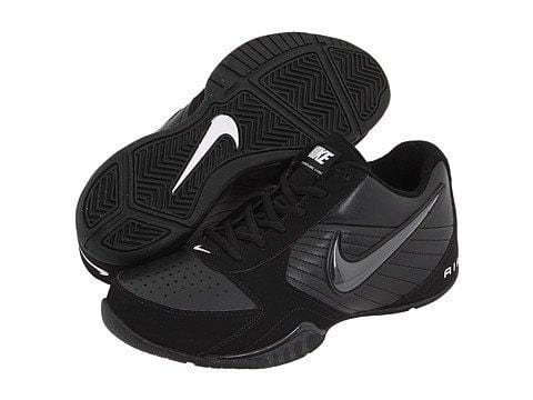 Nike Mens Air Baseline Low Basketball Shoes-Black/Black-White-13