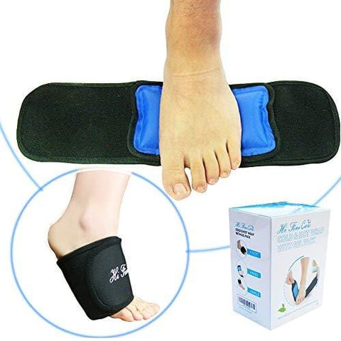 HiFineCare Cold Pack Foot Hand, Hot Cold Therapy Gel Ice Pack, Cooling Pack with Wrap for Injuries, Pain, Ankle, Reusable, Adjustable Gift for Man, Woman