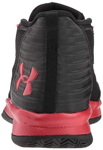Under Armour Boys' Pre School Jet 2018 Basketball Shoe, Black (001)/Red, 13.5K M US Little Kid