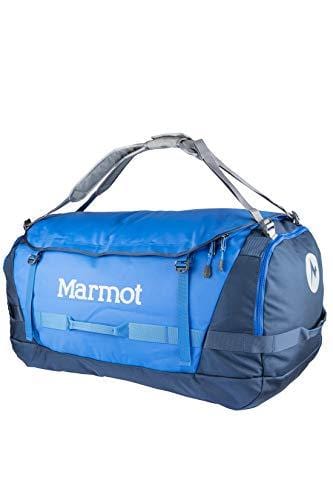 Marmot Long Hauler Duffel Bag Expedition, sac de voyage grand et robuste, sport, XL Weekender Travel Duffle, 50 cm, 125 liters, Blue (Peak Blue/Vintage Navy)