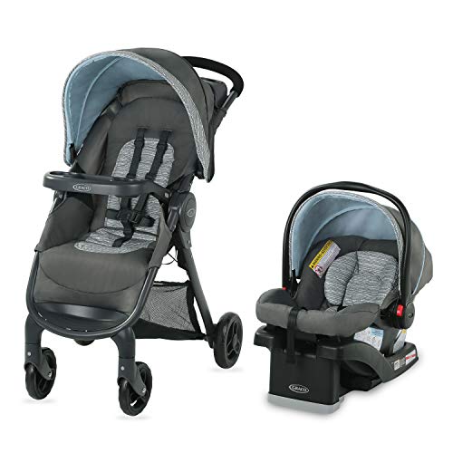 Graco FastAction SE Travel System | Includes FastAction SE Stroller and SnugRide 30 LX Infant Car Seat, Carbie