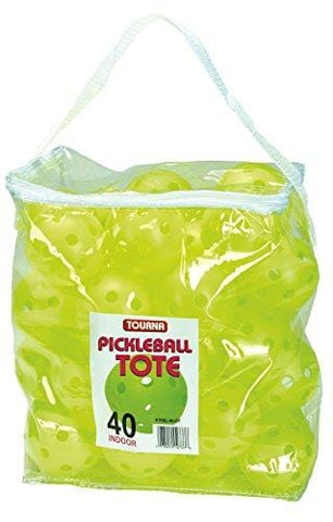 TOURNA Indoor Pickleballs Tote Bag (40 Pack)