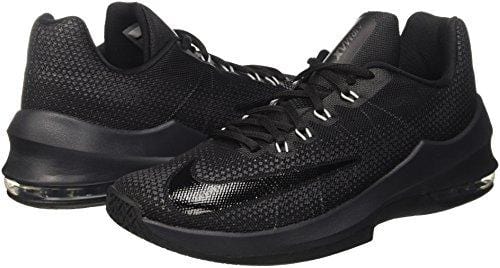 Nike Men's Air Max Infuriate Low Basketball Shoe Black/Anthracite/Dark Grey Size 9 M US