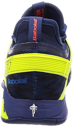 Babolat Men`s Propulse Rage All Court Tennis Shoes Blue and Fluo Aero (9.5 - TennisExpress)