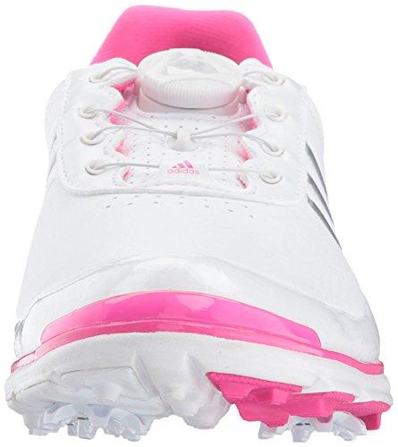 adidas Women's Adistar Lite BOA Golf Shoe, White/Silver Metallic/Shock Pink S, 8.5 M US [product _type] adidas - Ultra Pickleball - The Pickleball Paddle MegaStore