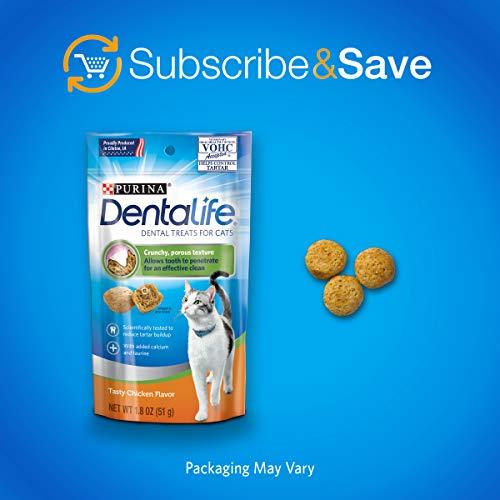 Purina DentaLife Made in USA Facilities Cat Dental Treats; Tasty Chicken Flavor - 13.5 oz. Canister
