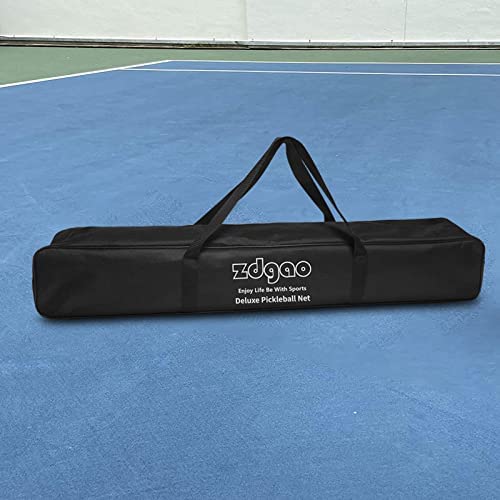 Portable Pickleball Net Set with 4 Pickleball Paddles, Professional Pickleball Net, 4 Outdoor Pickleballs and Carry Bag, Official Regulation Size Pickleball Net, Weather Resistance Strong Steel Frame