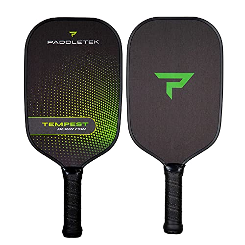 Paddletek Tempest Reign Pro Pickleball Paddle, Powerful Performance Paddle, Standard Grip – Green