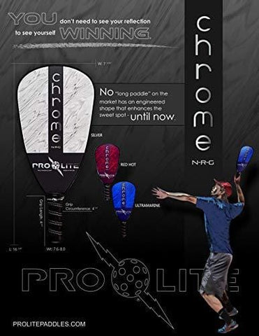 Prolite Chrome N-R-G (Platinum) [product _type] Pro-Lite - Ultra Pickleball - The Pickleball Paddle MegaStore