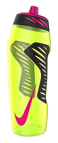Nike Hyperfuel Water Bottle 32oz, Volt/Black/Hyper Pink