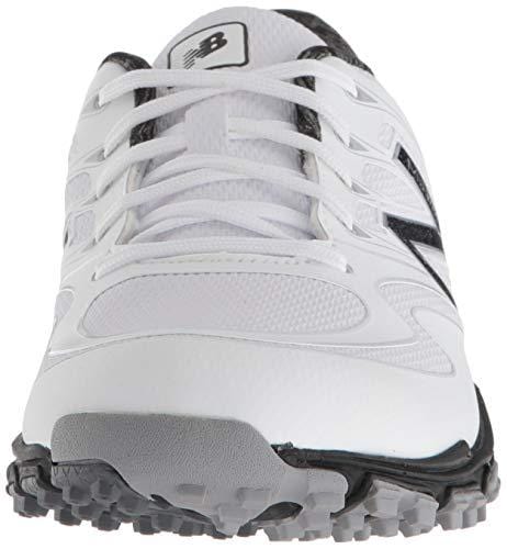 New Balance Women's Minimus WP Waterproof Spikeless Comfort Golf Shoe, White/Black, 8.5 M US