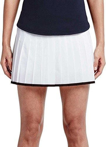 Nike Women's Victory Skirt, White Black, MD