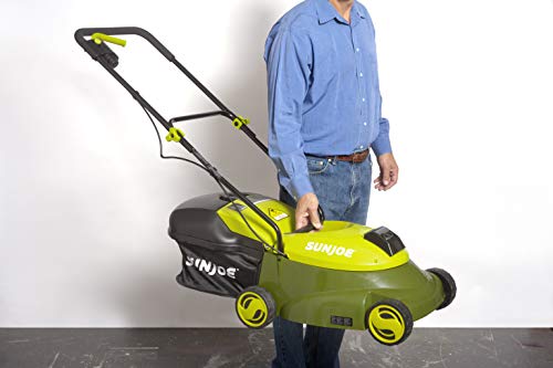 Sun Joe MJ401C-PRO 14-Inch 28-Volt Cordless Push Lawn Mower, w/Rear Discharge Chute